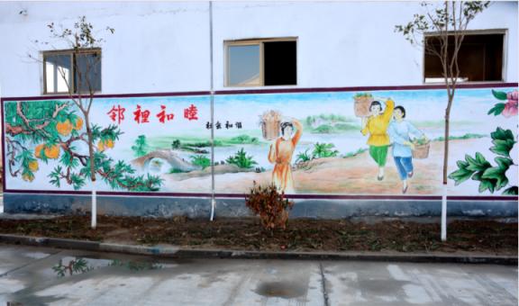 佳县乡镇文化墙 乡风文明焕发新活力